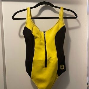 Throwback 1980’s Body Glove 80’s Zip Up One Piece Swimsuit - NWOT